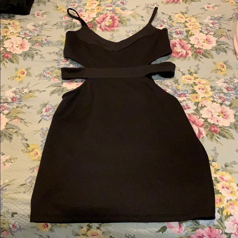 Black Strappy Mini Dress